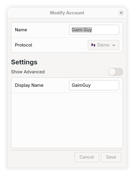 account editor demo