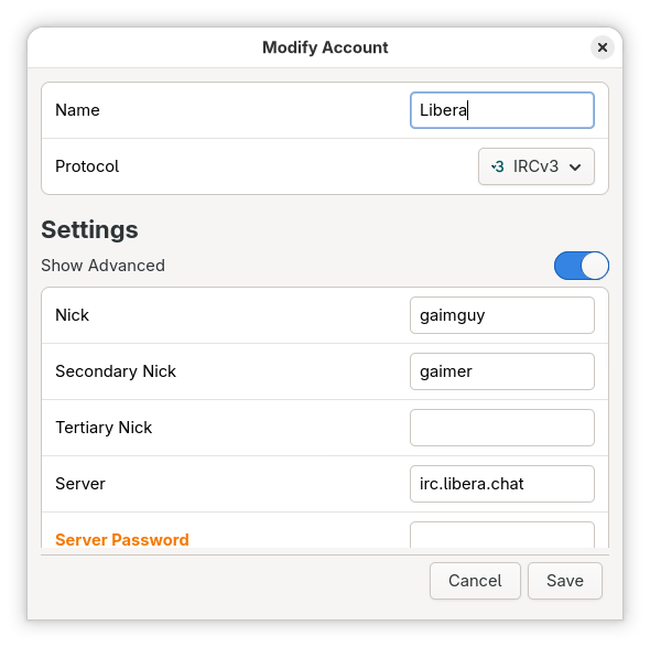 account editor ircv3
